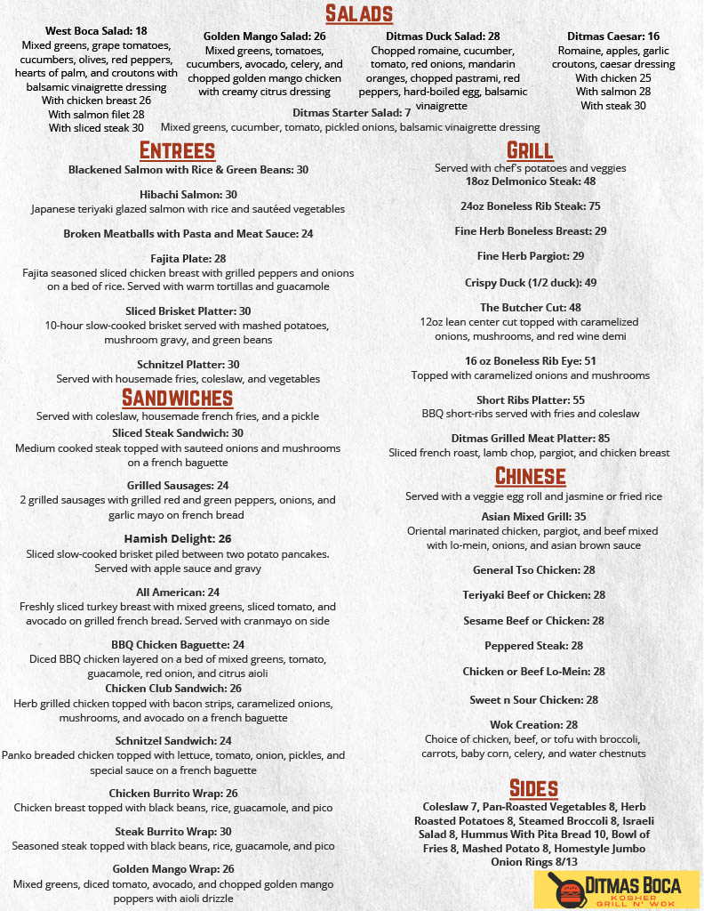 Ditmas New Menu page 2